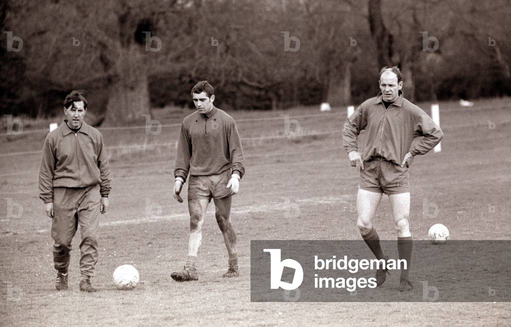 Leicester City Football Team in training for the FA Cup Final May 1969Goalkeeper Peter Shilton (photo)