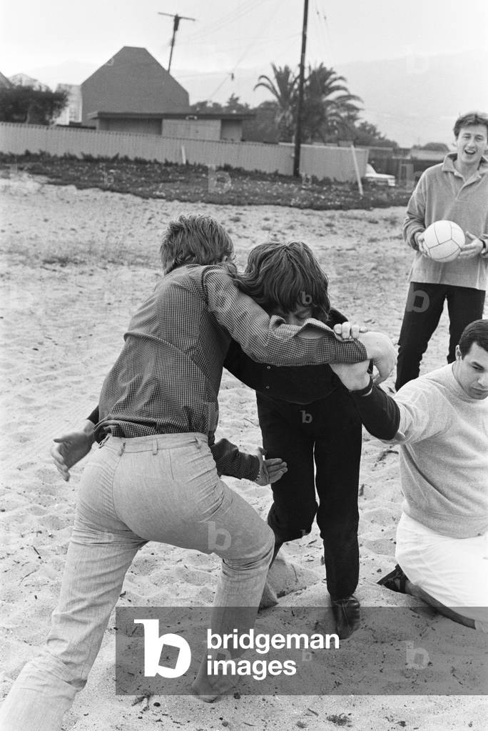 Mick Jagger and Rolling Stones manager Andrew Loog Oldham, June 1964
