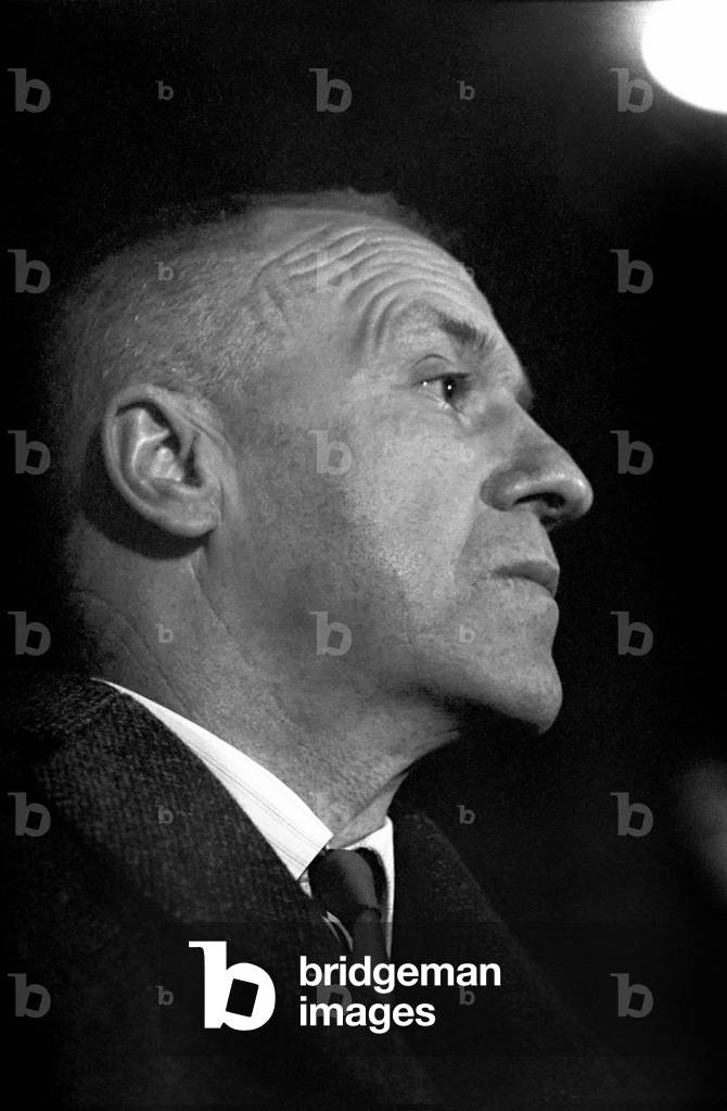 Sport: Football: Liverpool Manager, Bill Shankly watching a reserve game at Anfield between Liverpool Youths and Tranmere Youths. December 1969 (photo)