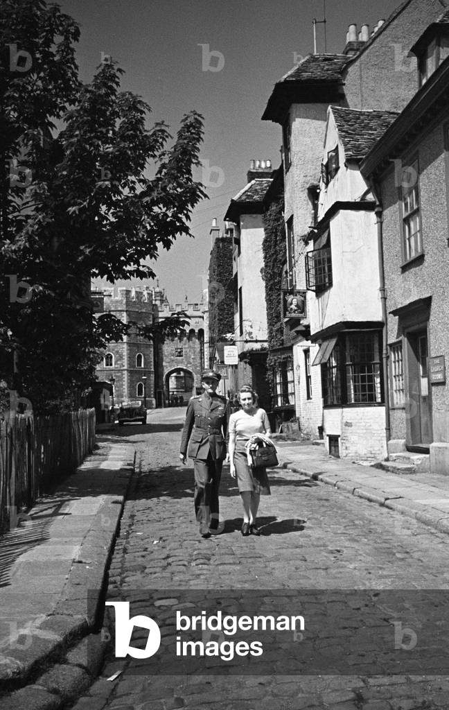 Church Street in Windsor, Berkshire, c. 1944 (b/w photo)