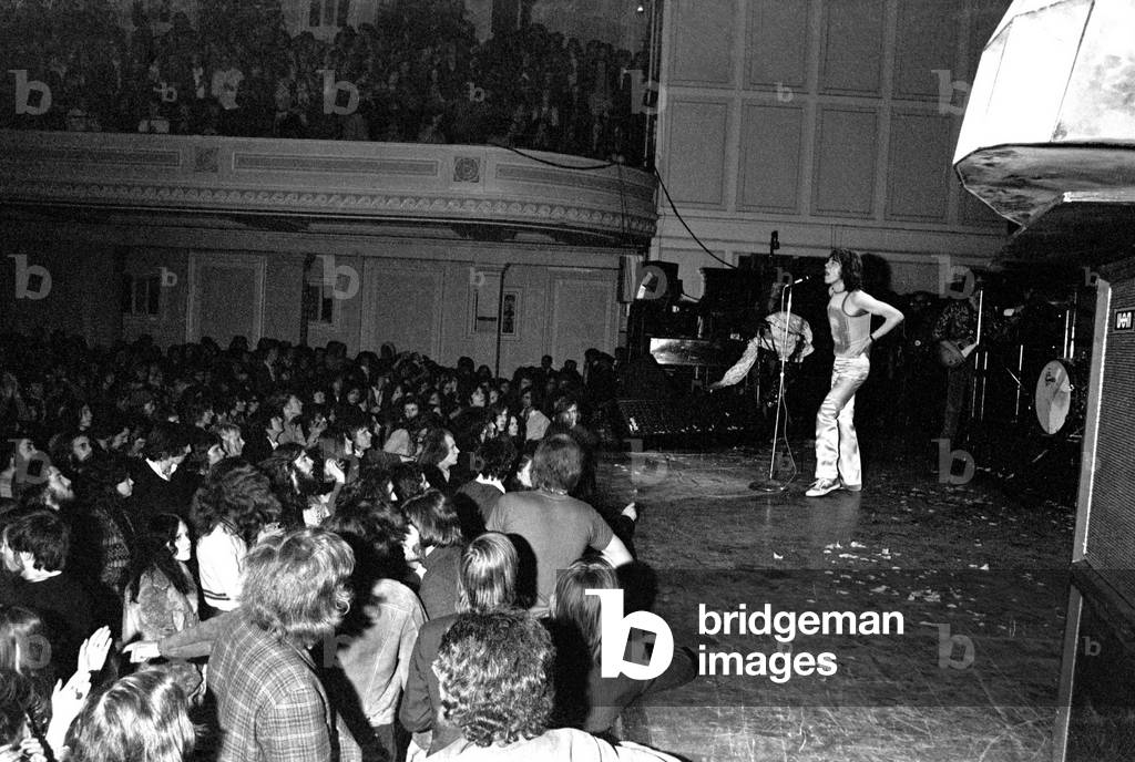 Rolling Stones: during the first night of the band's UK tour at Newcastle City Hall on Thursday, 4 March 1971