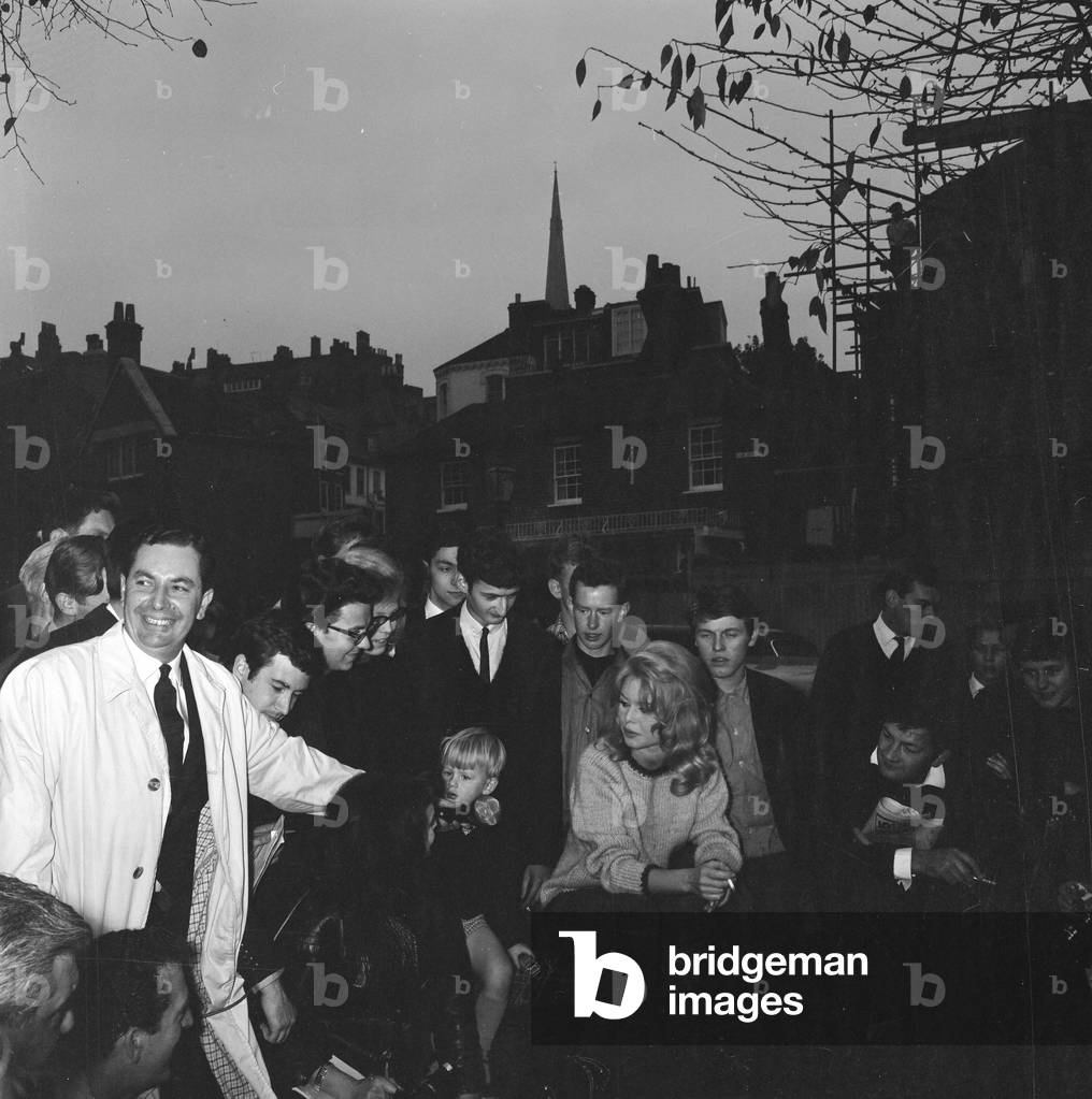 Brigitte Bardot, London, 1963 (b/w photo)