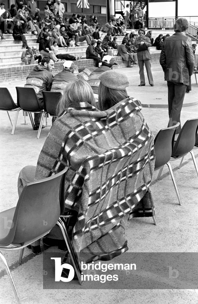 The Worlds Marbles Championships took place at Crawley, Sussex. About 20 teams, mostly from the South of England plus a team from Belgium took part, April 1977 (b/w photo)