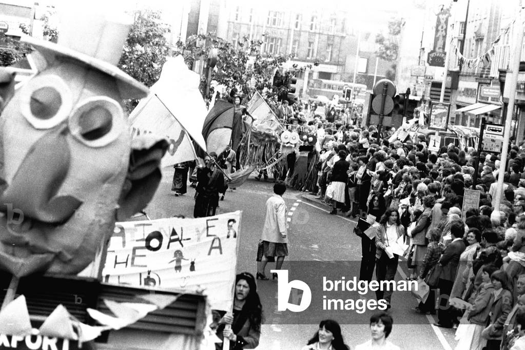 The Lord Mayor of Newcastle's parade in the city centre, 23rd June 1979 (b/w photo)