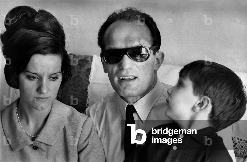 Henry Cooper and family at his Wembley home. May 1966
