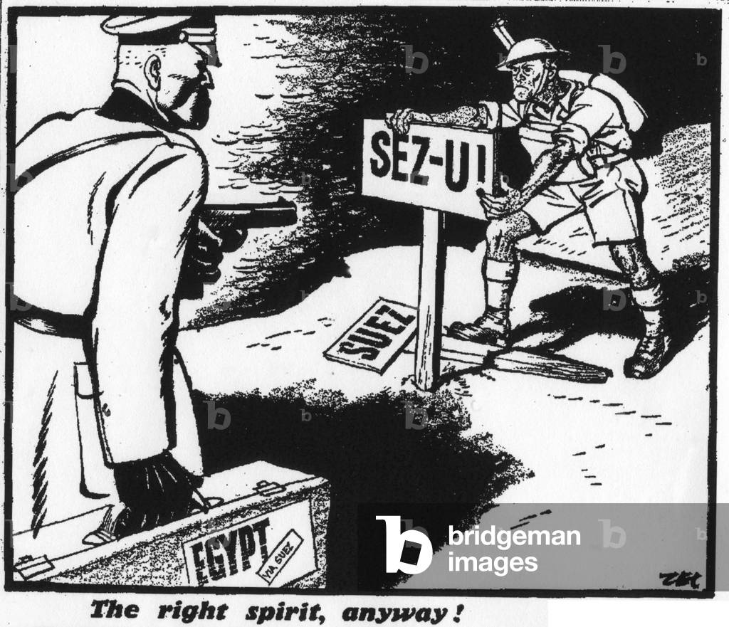 Philip Zec Cartoon Daily Mirror, 'The right spirit, anyway!', 26th June 1942 (b/w photo)
