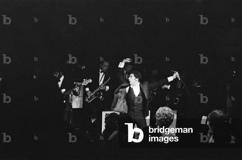 Tom Jones, Concert at The Copacabana nightclub, New York City, New York, USA, 29th May 1969 (b/w photo)