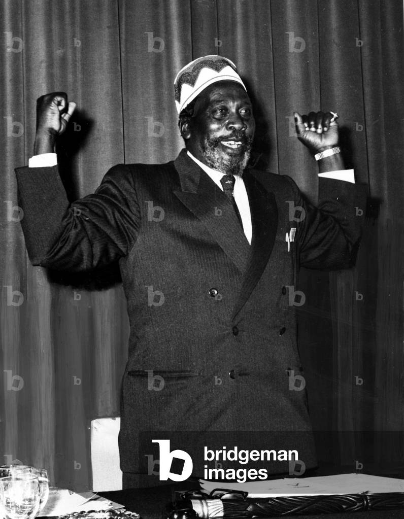 Jomo Kenyatta, President of the Kenya Africa National Union, November 1961