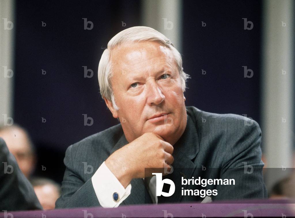 Edward Heath MP seen here at the Tory Party conference, c. 1972 (photo)