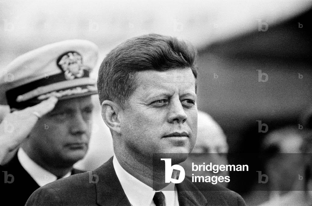 The visit of American President John F Kennedy to Vienna, Austria for talks with Soviet Premier Nikita Khrushchev. 3rd June 1961 (b/w photo)