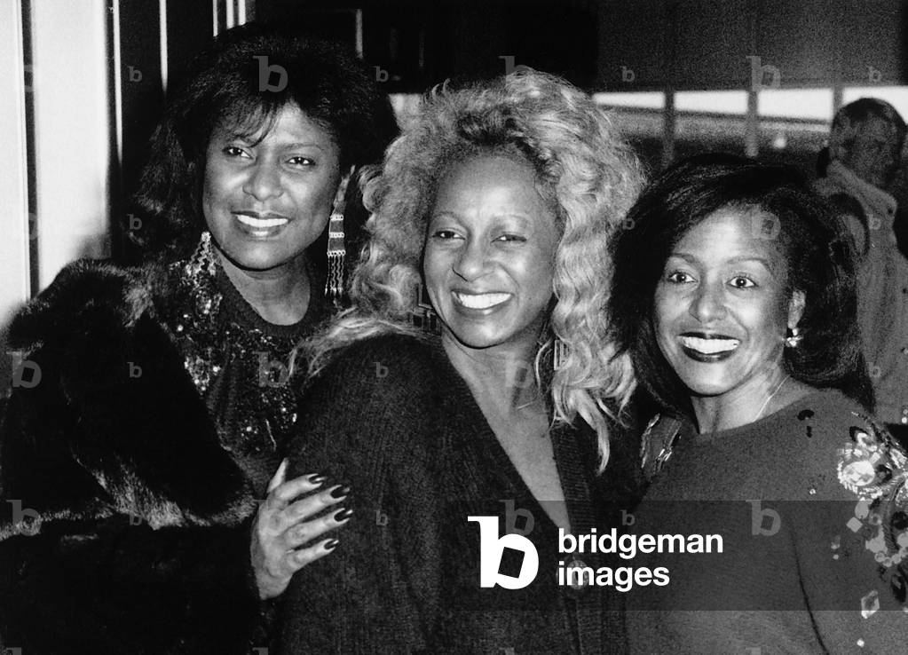 The Supremes 27th of November 1989 the girl pop band at London Airport leaving for Los Angeles