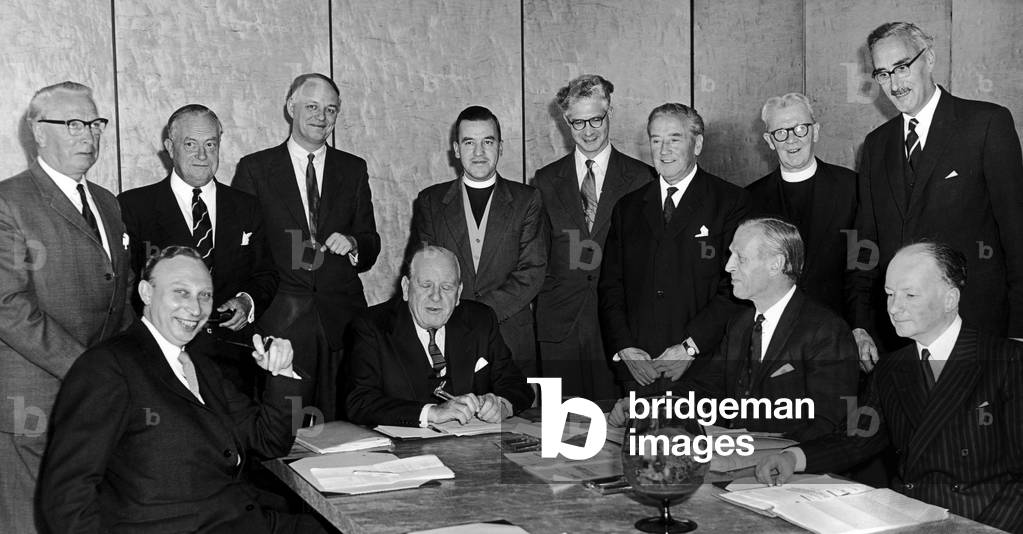 Members of the local executive committee of the University of Warwick Promotion Committee, 16th July 1961.