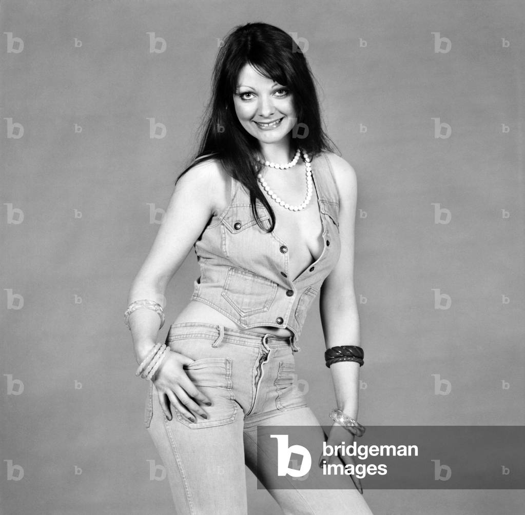 Model Liz O'Brien, February 1975