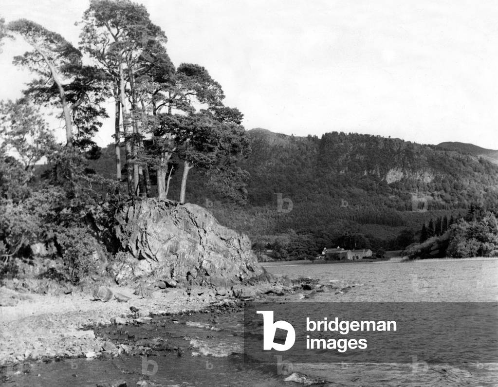 Lake District - Derwentwater - Friar's Crag 5 June 1961 (b/w photo)