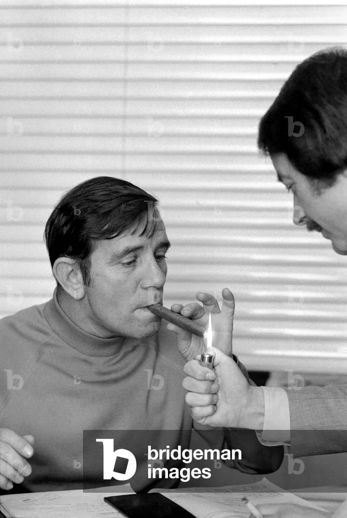 Comedian Norman Wisdom, December 1976 (b/w photo)