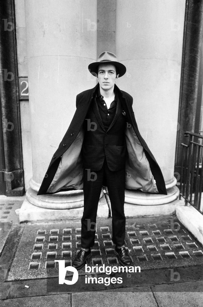 Joe Strummer, lead vocalist of English punk rock band The Clash. 16th January 1981 (b/w photo)