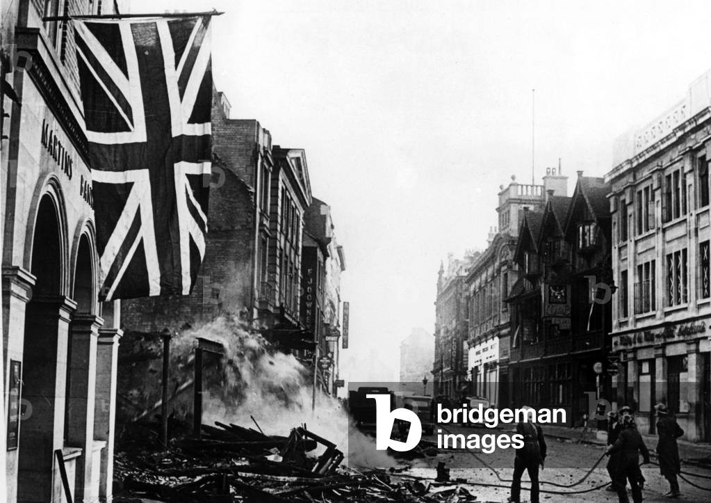 High Street, Coventry, 15th November 1940 (b/w photo)