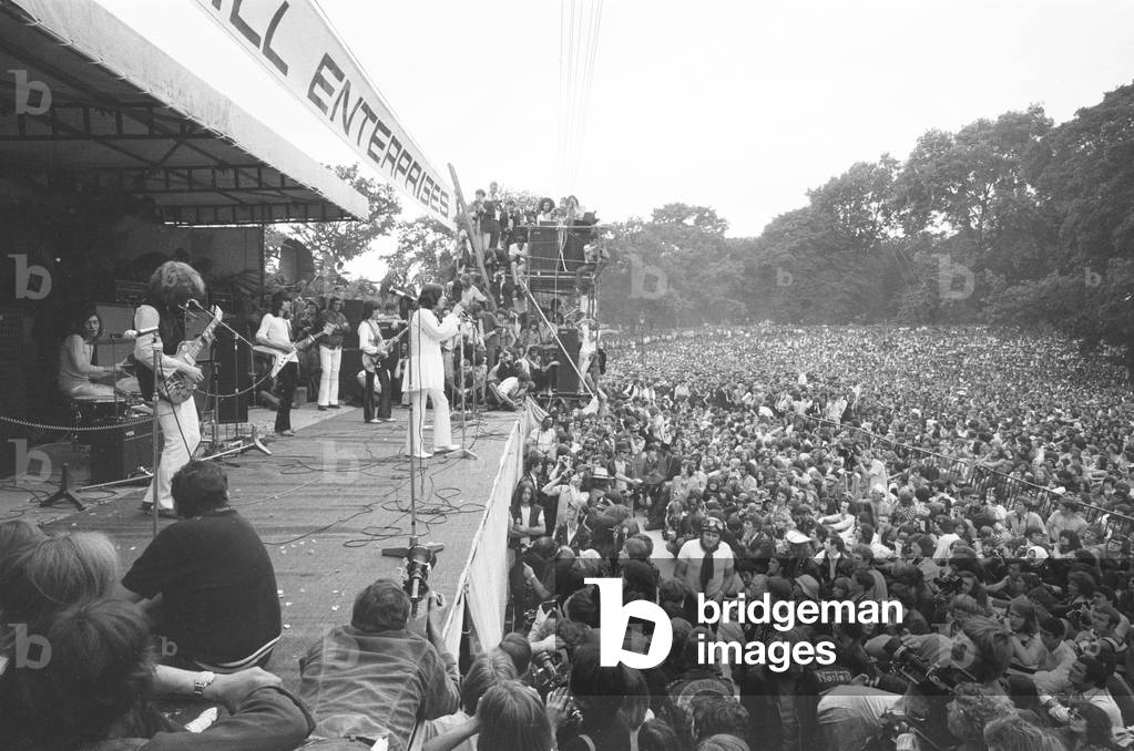 Rolling Stones Hyde Park concert 5th July 1969 (b/w photo)