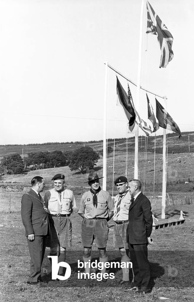 Boy Scouts Leaders, Teesside, 23rd August 1966 (b/w photo)