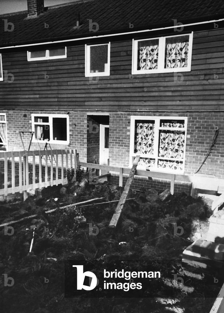 House where Ian Brady and Myra Hindley lived Aug 1966