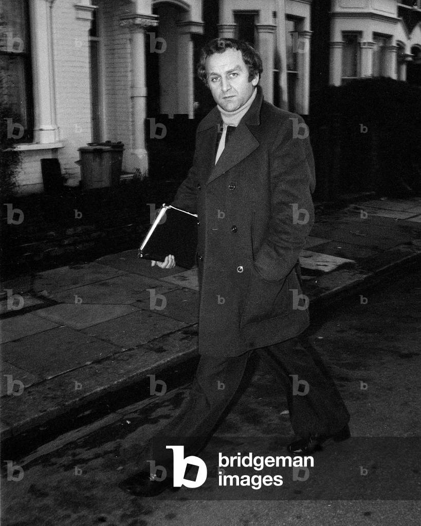 Actor John Thaw November 1974 Who plays the part of a detective Inspector in a new Thames television series being made called The Sweeny to shown on screen in January 1975 (b/w photo)