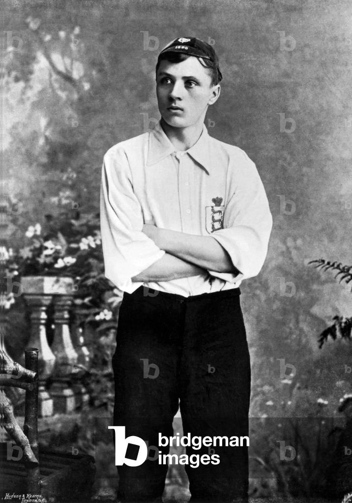 Steve Bloomer, Derby County and England footballer.
Pictured circa 1905.