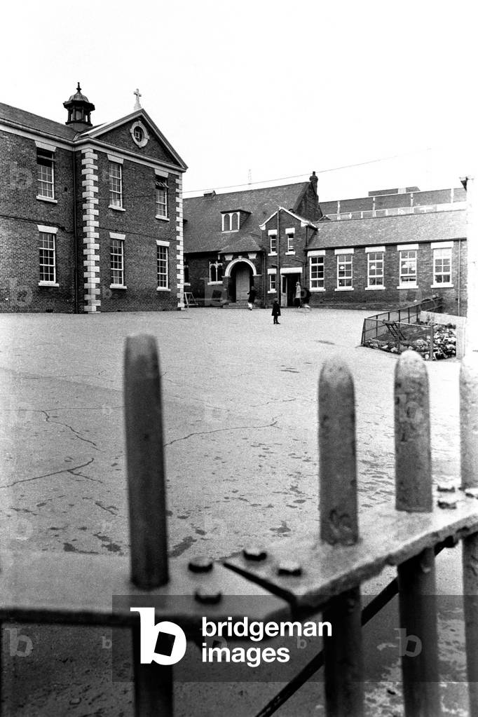 A general picture of St Mary's Roman Catholic School in Sunderland, 3rd December 1970 (b/w photo)