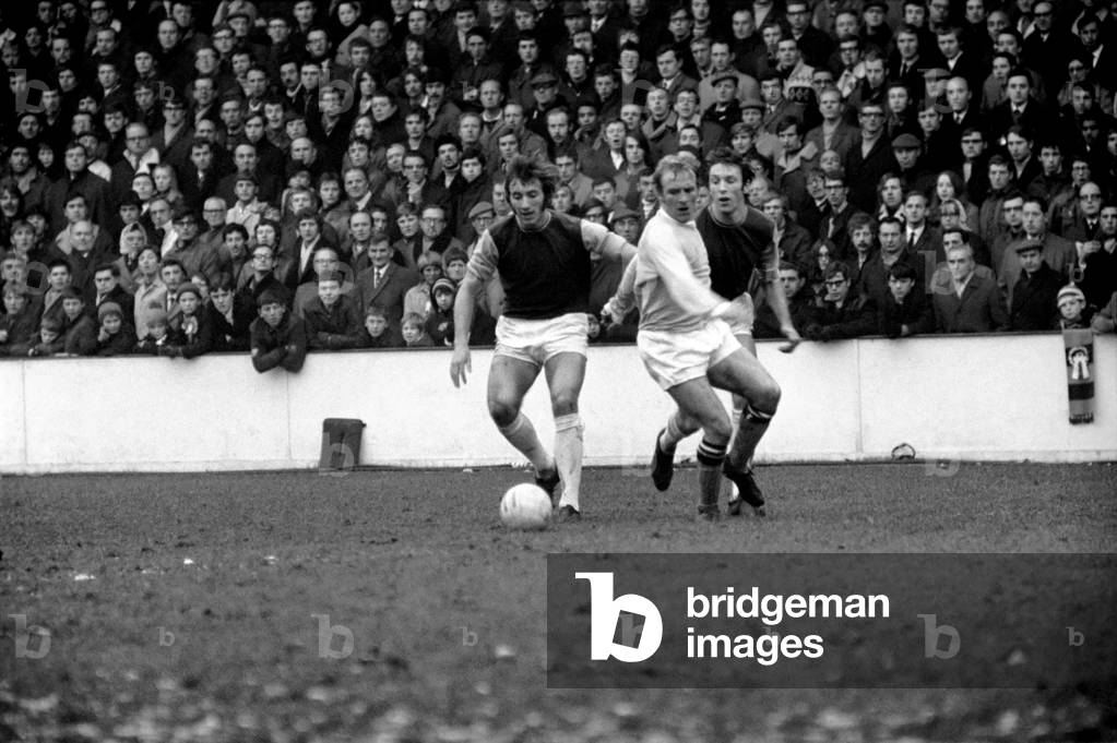 English League Division One match at Upton Park West Ham United 0 v Manchester City 4. Action from the matchDecember 1969 (photo)
