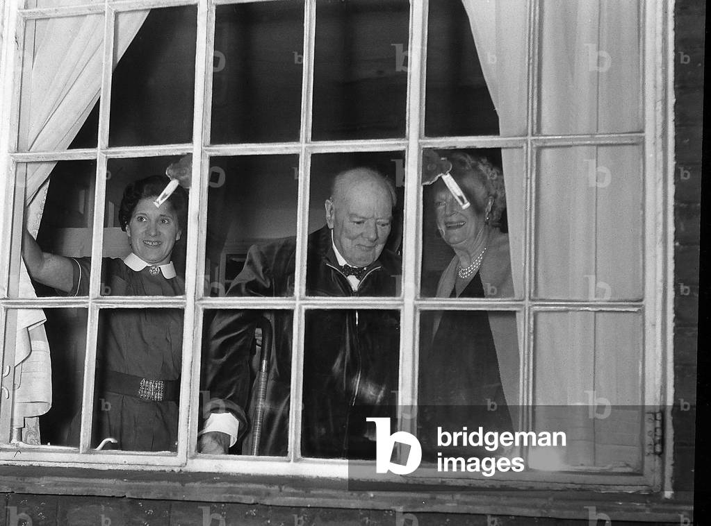 Winston Churchill, 1964 (b/w photo)