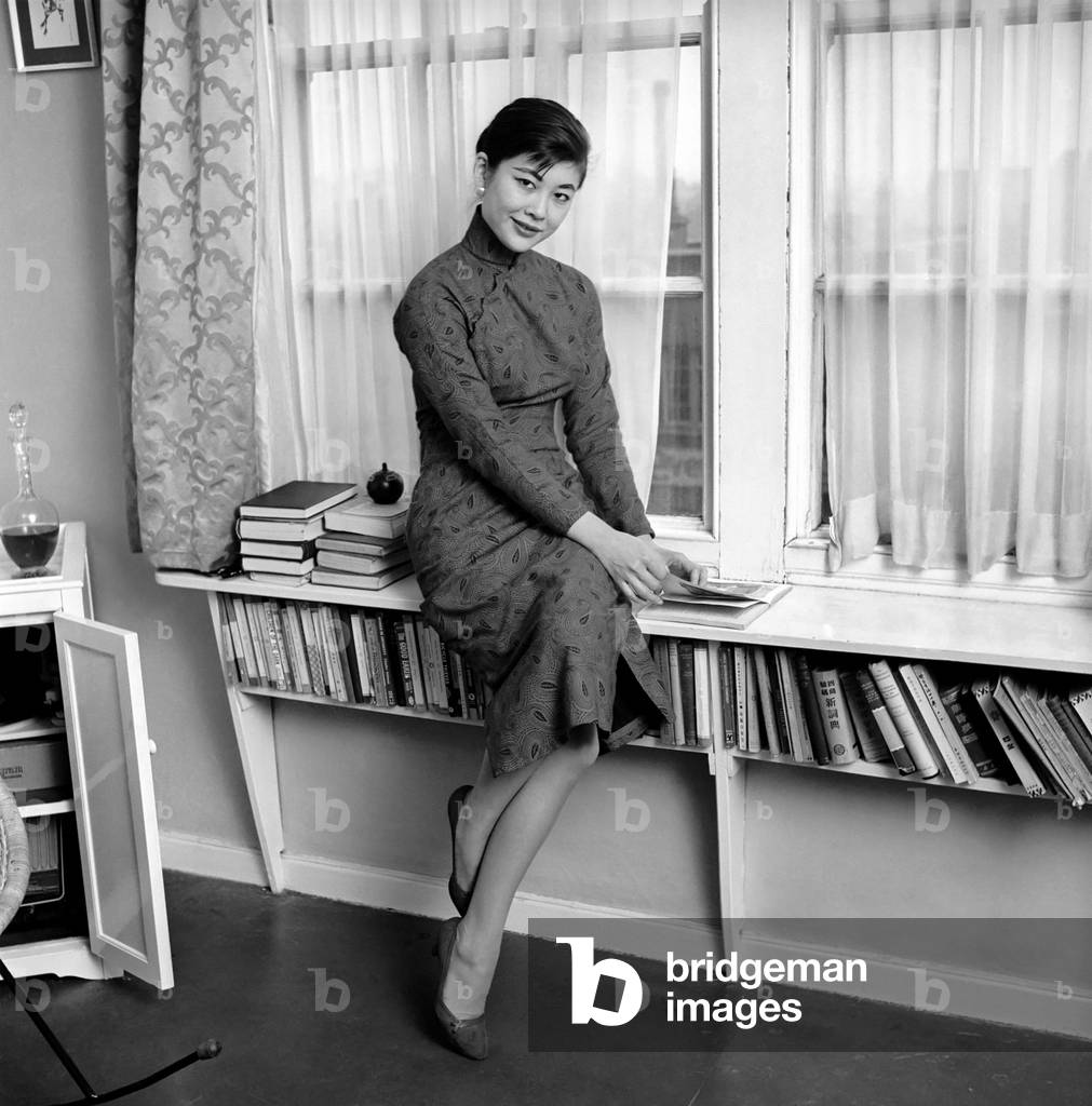 Chinese Film Actress Tsai-Chin, 1958 (b/w photo)