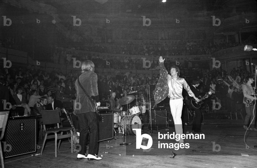 Rolling Stones at Royal Albert Hall, London. 23 September 1966 during their tour with Ike & Tina Turner