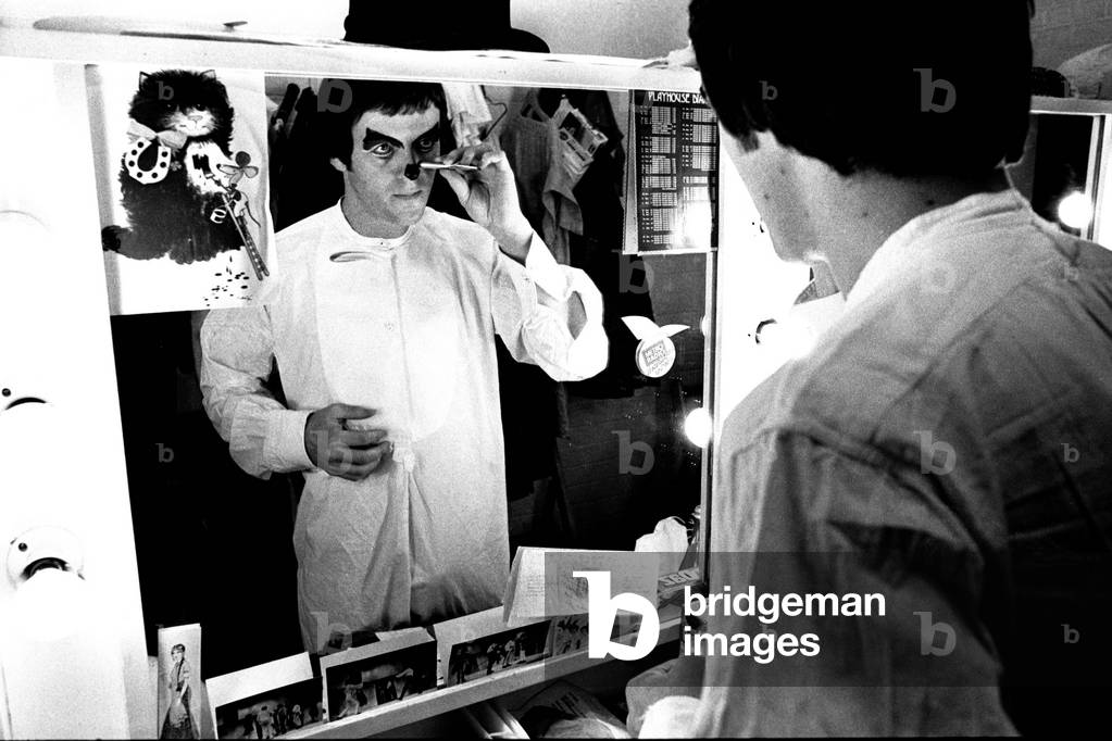 Young Humshaugh actor Kevin Whately at the start of his career at the Newcastle Playhouse in Toad of Toad Hall on 13th December 1979 (b/w photo)