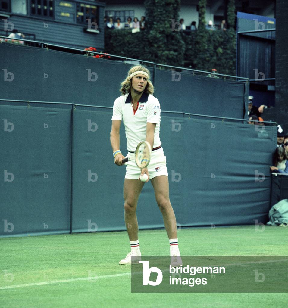 Bjorn Borg at Wimbledon 1975.