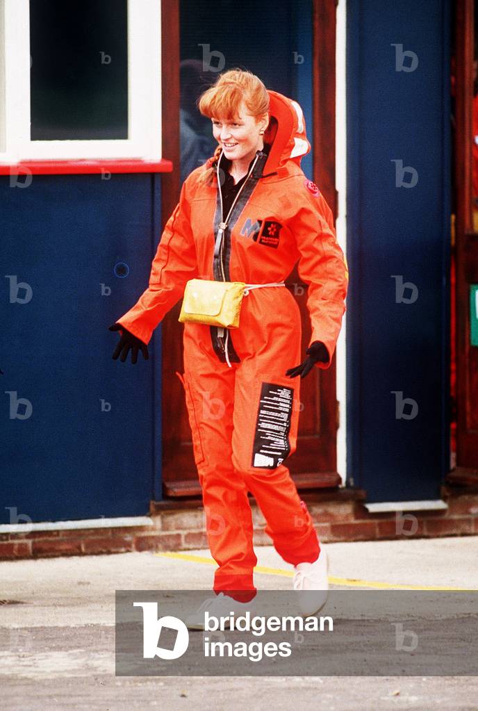 The Duchess of York visits the Leman Alpha oil rig