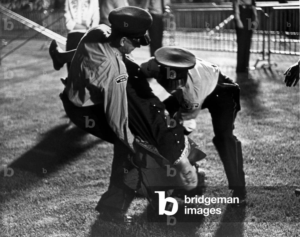 The Beatles concert at the Empire Stadium, Vancouver, British Columbia, Canada 22nd August 1964 (b/w photo)