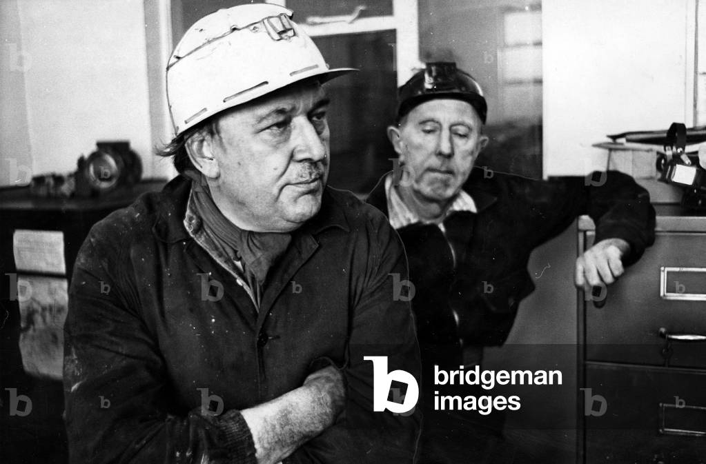 Lord Robens relaxes after coming to the surface at Britannia Colliery, Pengam, where he was underground for two hours - 12th Feb 1969