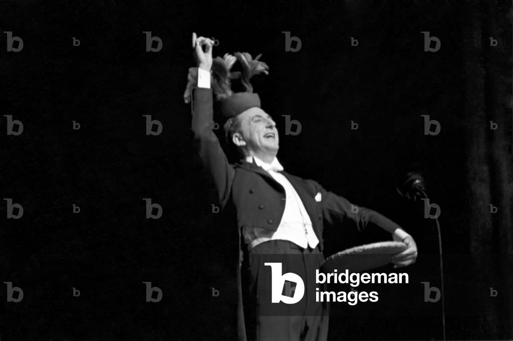 Douglas Byng Comedian Seen here performing on stage 1938. January 1938 OL305A-001