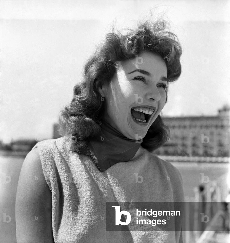 German Film Star Tanya Weber in Venice, Italy. September 1952 C4470
