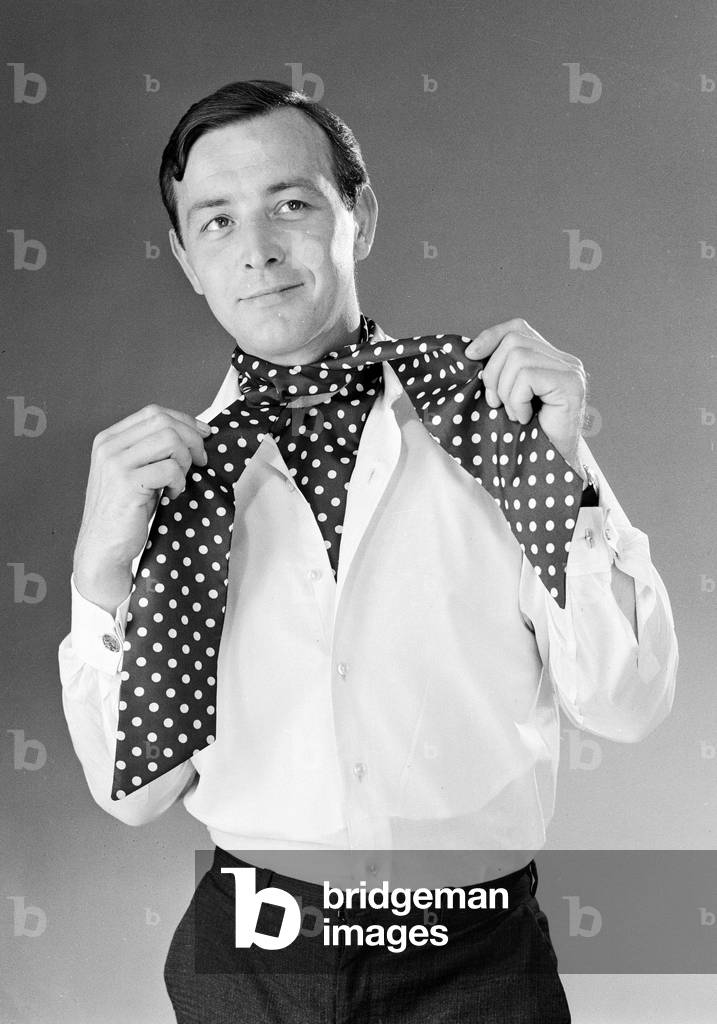 Model with Cravats, 1967 (b/w photo)