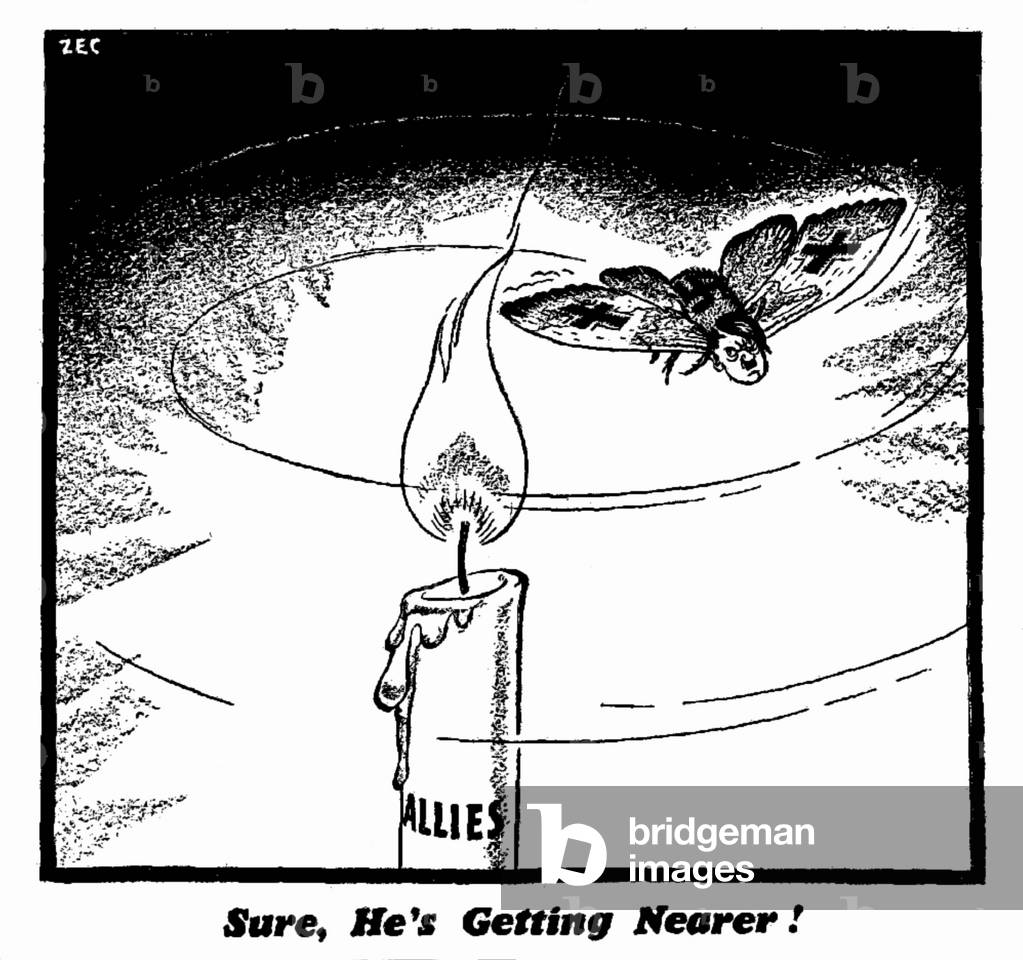 Sure, He's Getting Nearer! 30th May 1940 (b/w photo)