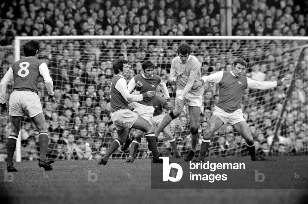 Sport Football. Arsenal vs. Manchester City. November 1969 (photo)