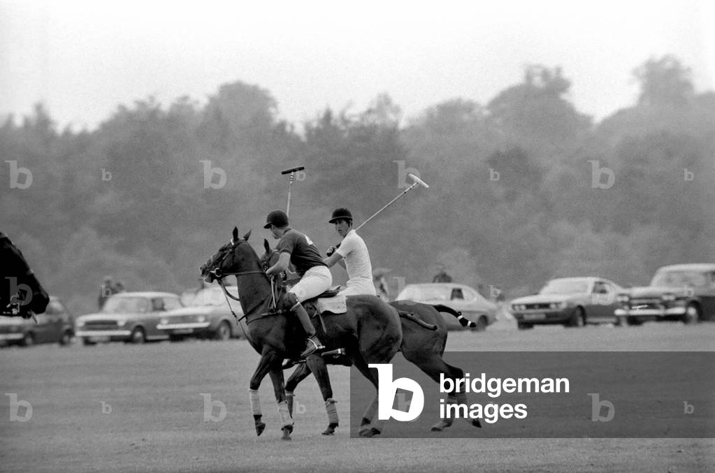 Prince Charles playing polo, June 1977