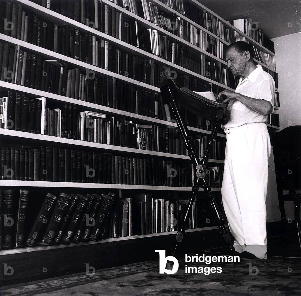W Somerset Maugham, 1954 (b/w photo)