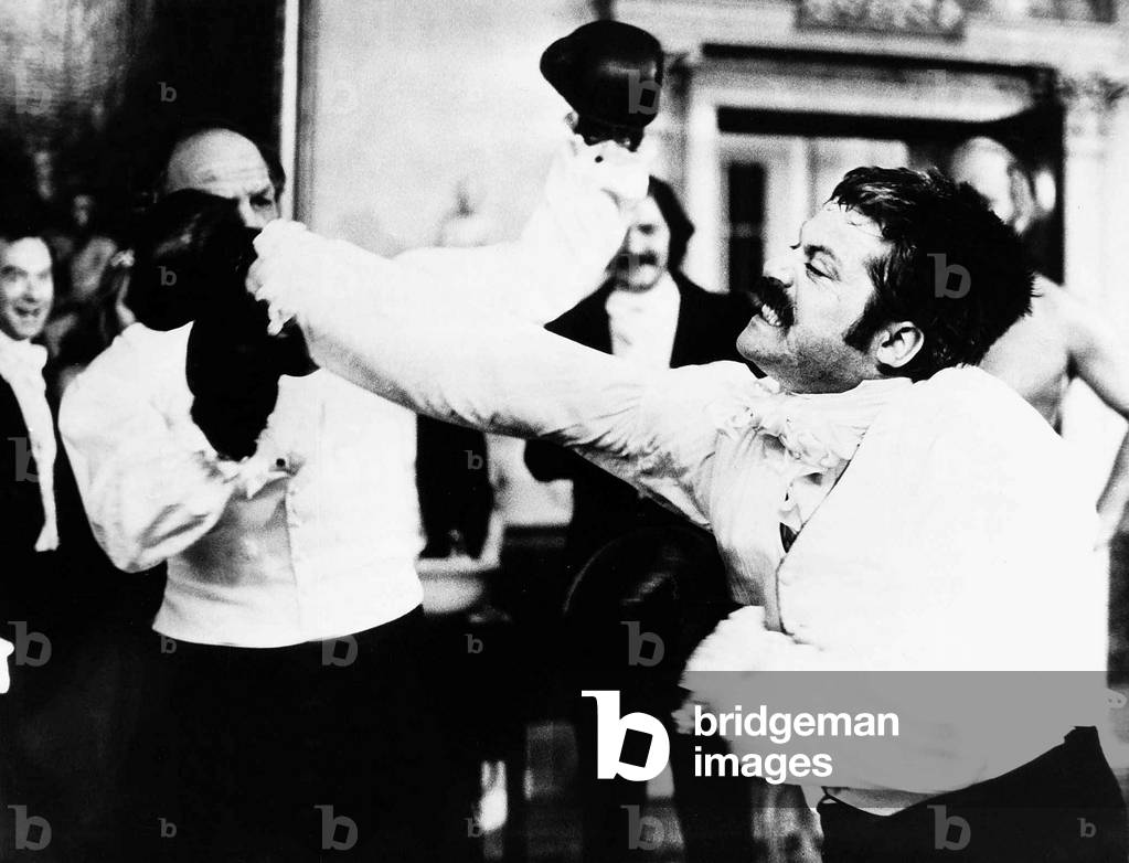 Oliver Reed actor as Bismark and Henry Cooper boxer - January 1975