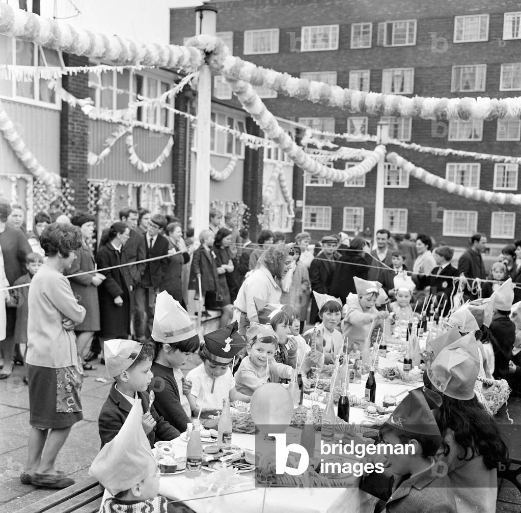 Celebrations in Liverpool, Merseyside to mark the opening of the new Liverpool Metropolitan Cathedral (also know as Metropolitan Cathedral of Christ the King). 16th May 1967 (b/w photo)
