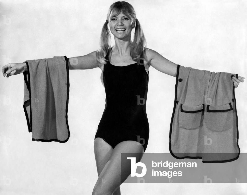 Woman wearing one piece swimsuit
June 1968