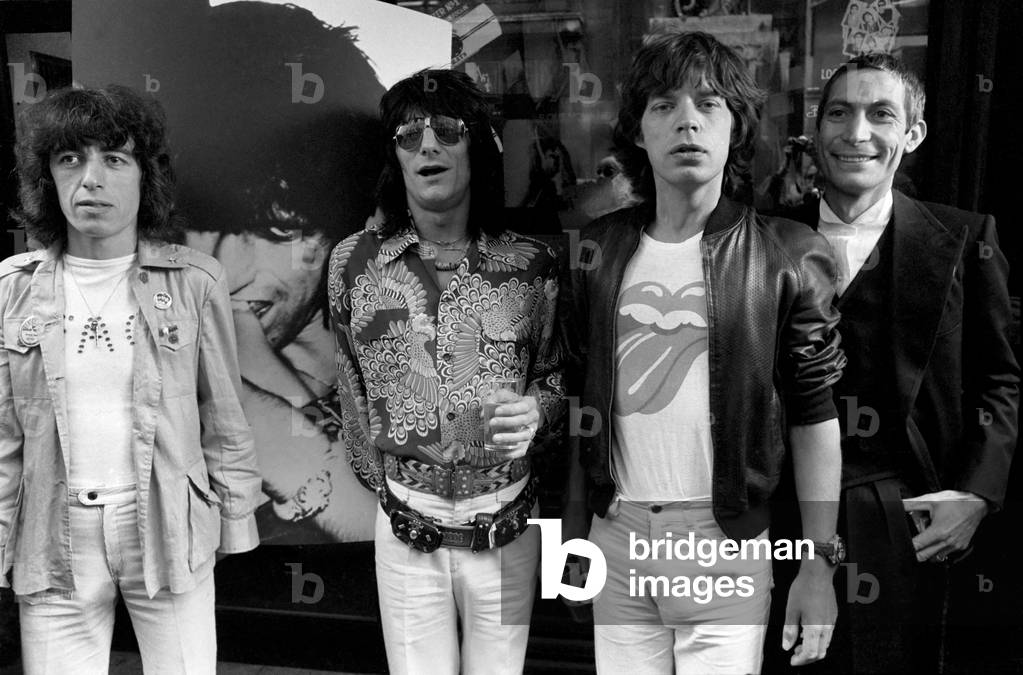 The Rolling Stones without Keith Richard launched their new record, Love You Live at the Marquee club in Wardour Street-London. on 14. September 1977