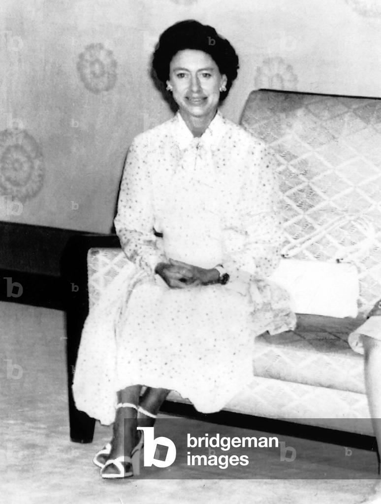 Princess Margaret at the Imperial Palace in Tokyo, Japan October 1978