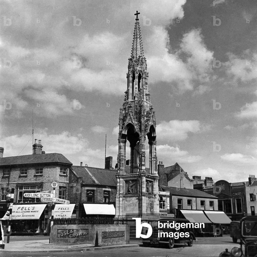 The Market Place at Wisbech. Cambridgeshire. Circa 1930.