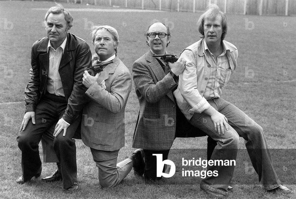 John Thaw and Dennis Waterman - April 1978
with Eric Morecambe and Ernie Wise, filming for the TV Programme - The Sweeney
- Television 1960s Actors